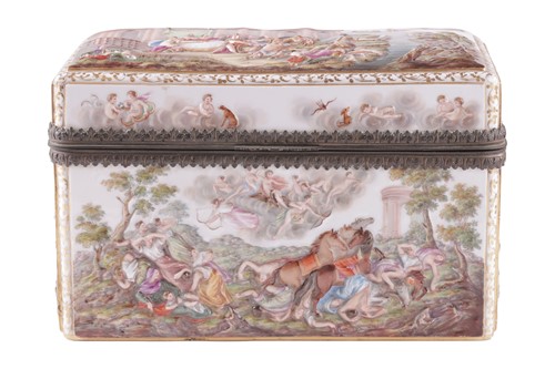 Lot 38 - A Meissen Jewellery Casket circa 1900,...