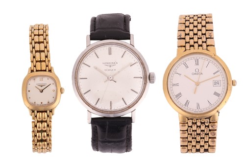 Lot 172 - Three Watches; Omega De Ville, 32mm, not...