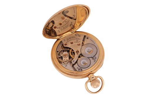 Lot 251 - Waltham – 18ct Gold Open Face Pocket Watch...