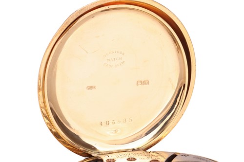 Lot 251 - Waltham – 18ct Gold Open Face Pocket Watch...