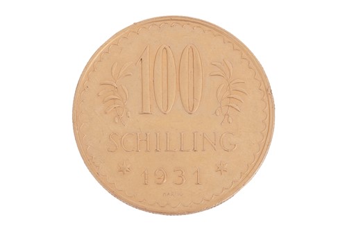 Lot 272 - A 1931 Austrian 100 schilling coin, 23.5 grams.