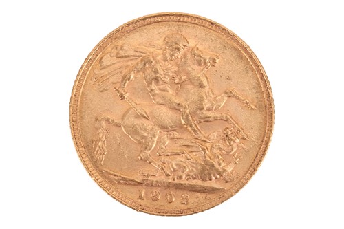 Lot 193 - A 1902 Edward VII full sovereign, 8.0 grams.