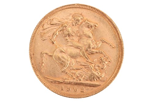 Lot 194 - A 1902 Edward VII full sovereign, Perth mint,...