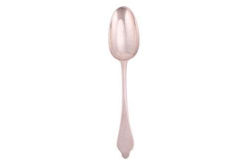 Lot 285 - A Queen Anne Britannia standard dog nose spoon,...