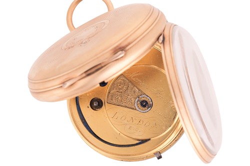 Lot 224 - Money & Bassold – An 18ct Gold Open Face...