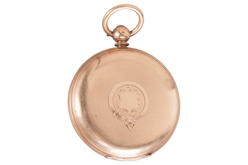 Lot 224 - Money & Bassold – An 18ct Gold Open Face...