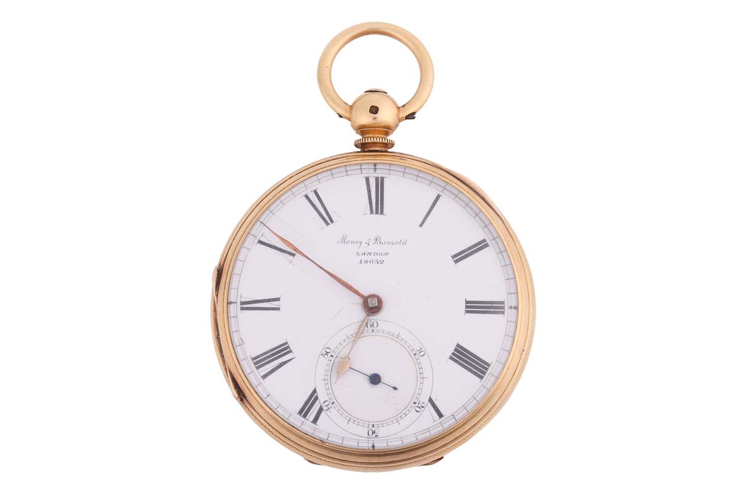 Lot 224 - Money & Bassold – An 18ct Gold Open Face...