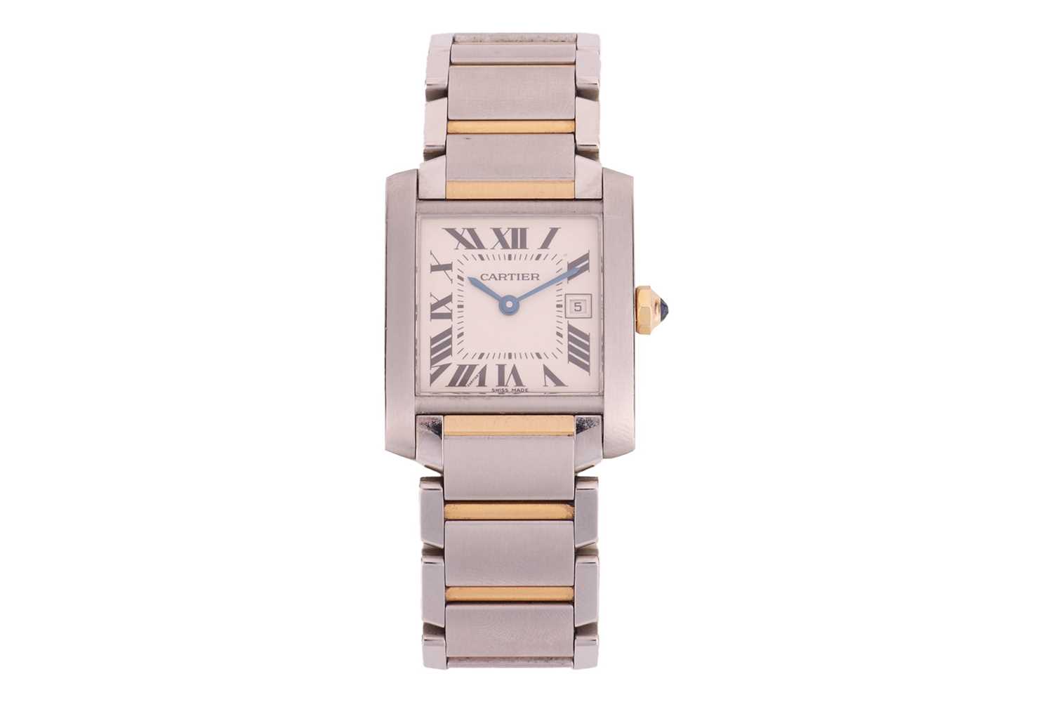 Lot 210 - Cartier – Tank Francaise (Medium Model)...