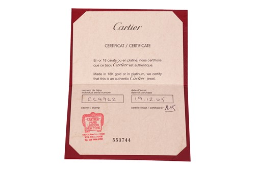 Lot 195 - Cartier - A 'LOVE' bangle in 18ct white gold...
