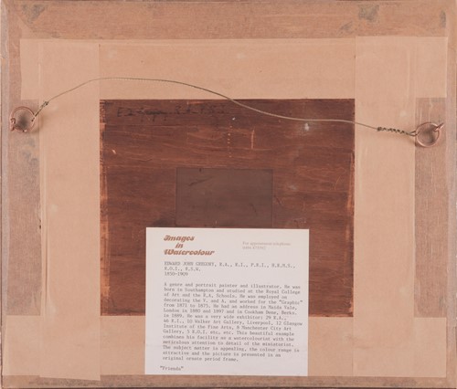 Lot 86 - Edward John Gregory (British 1850-1909) Study...