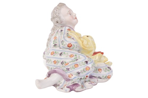 Lot 37 - A Meissen porcelain figure group of the...