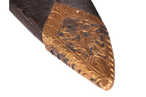 Lot 35 - A 19th-century mahogany and brass-bound gun...