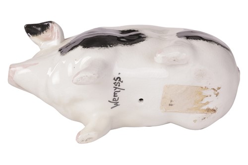 Lot 55 - Two Wemyss ceramic pigs, one 'Gloucester Old...