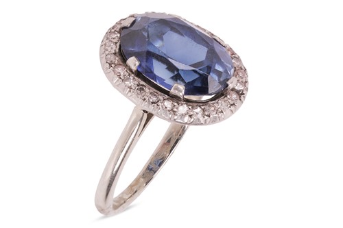 Lot 52 - An Early 20th Century synthetic sapphire and...