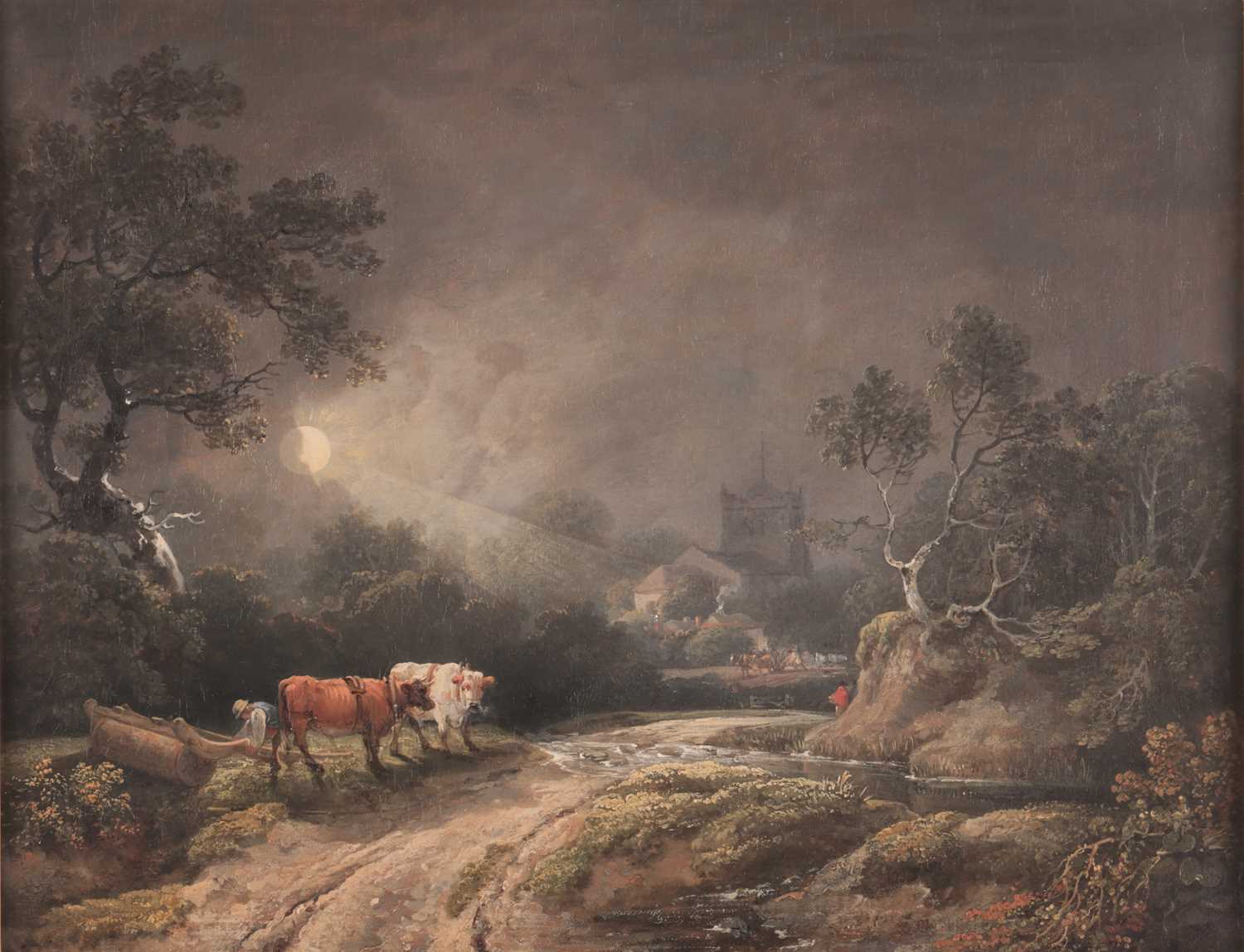 Lot 67 - Follower of John Crome (19th century) Moonlit...