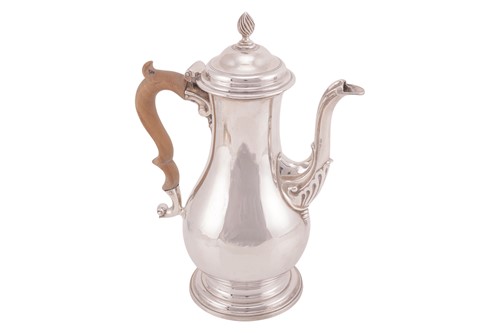 Lot 236 - A George III silver coffee pot, by Charles...
