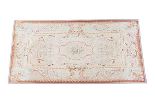 Lot 24 - A large Aubusson-style carpet, late 20th...