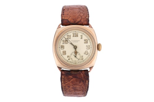 Lot 202 - J.W. Benson – Dress Watch Bezel: Fluted Case...
