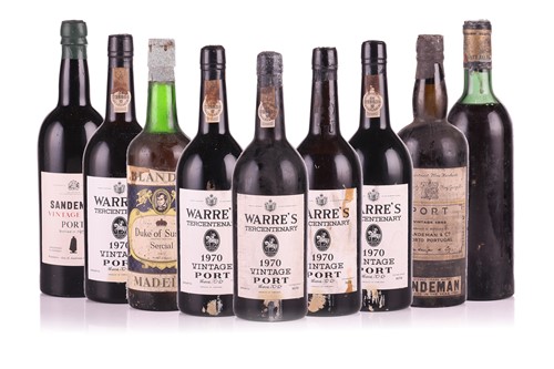 Lot 117 - Five bottles of Warre's Tercentenary 1970...