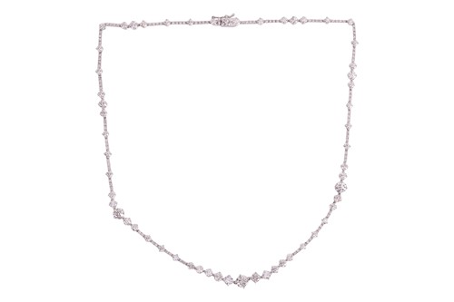 Lot 194 - DeBeers - An 'Arpeggia' diamond necklace,...