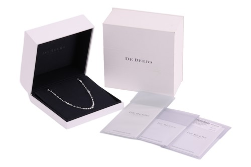 Lot 194 - DeBeers - An 'Arpeggia' diamond necklace,...