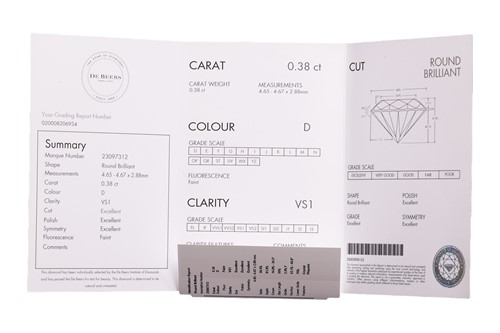 Lot 194 - DeBeers - An 'Arpeggia' diamond necklace,...