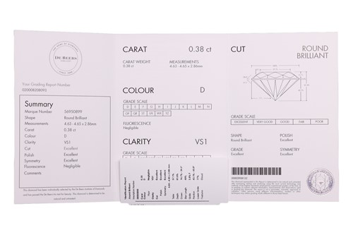 Lot 194 - DeBeers - An 'Arpeggia' diamond necklace,...