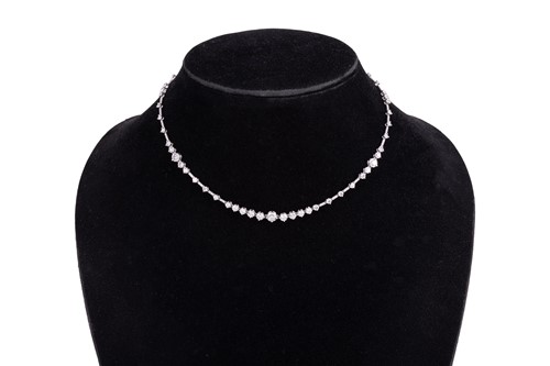 Lot 194 - DeBeers - An 'Arpeggia' diamond necklace,...