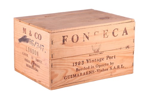 Lot 123 - Fonseca 1983 Vintage Port: 12 bottles in...