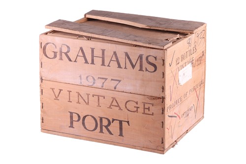 Lot 126 - Graham's 1977 Vintage Port: 12 bottles in...