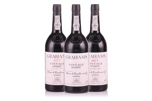 Lot 121 - Graham's 1977 Vintage Port: 3 bottles in...