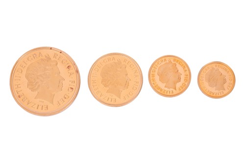Lot 203 - A Royal Mint 2005 UK Gold Proof Sovereign Four-...