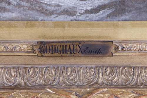 Lot 94 - Emile Godchaux (French 1860 - 1938) Boat in...