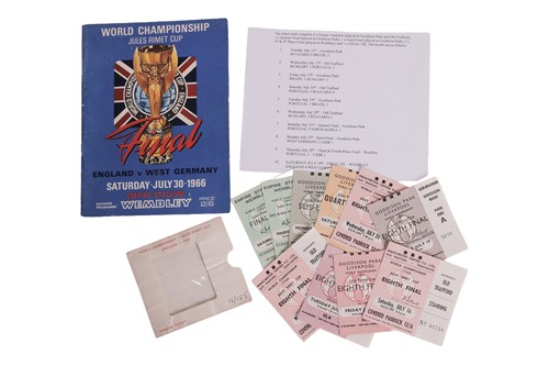 Lot 92 - A collection of ten 1966 World Cup original...