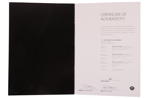 Lot 65 - Simon Claridge (British b.1980) I Just Want to...