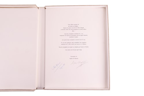 Lot 130 - March Chagall (French 1887-1985) André Malraux,...