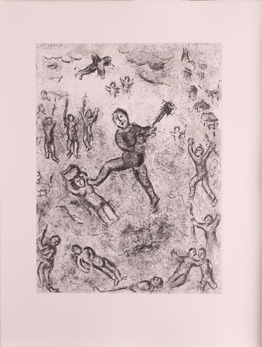 Lot 130 - March Chagall (French 1887-1985) André Malraux,...