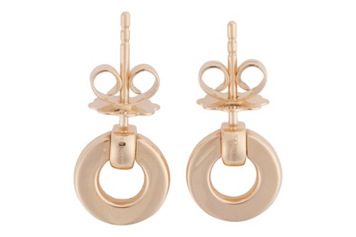 Lot 188 - Boodles - A pair of 'Roulette' flip earrings,...