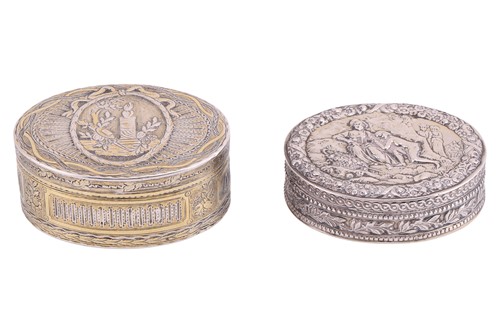 Lot 232 - A French 18th-century silver gilt snuff box,...