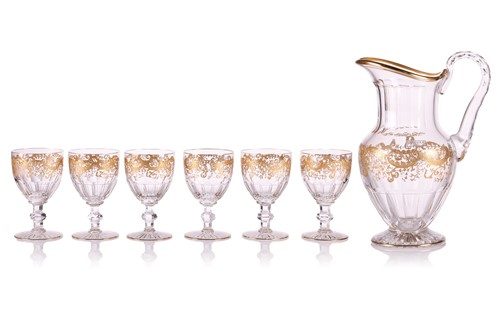 Lot 60 - A Saint-Louis Cristal 'Trianon' glass water...