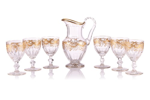 Lot 60 - A Saint-Louis Cristal 'Trianon' glass water...