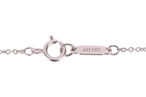 Lot 172 - Tiffany & Co. - A ‘Metro’ heart necklace, mini...