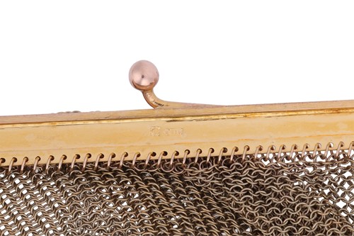 Lot 196 - Two early 20th century mesh evening purses in...