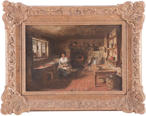 Lot 78 - George Hardy (British 1822-1909) Cottage...