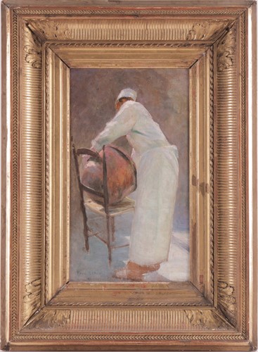 Lot 93 - Paul Leroy (French, 1860 - 1942) Cleaning a...