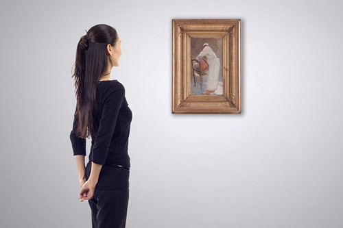 Lot 93 - Paul Leroy (French, 1860 - 1942) Cleaning a...