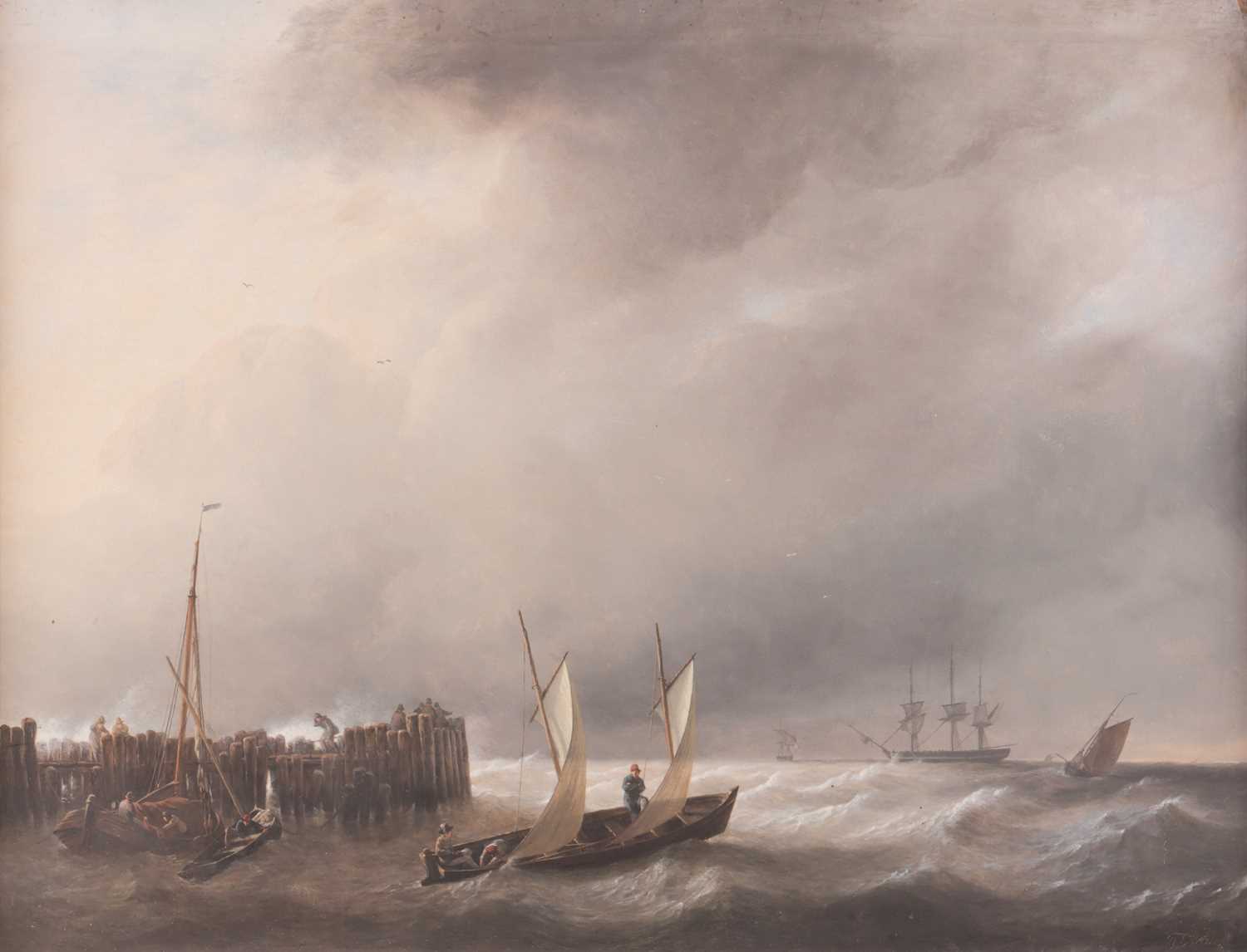 Lot 75 - English School (19th Century) Vessels Leaving...