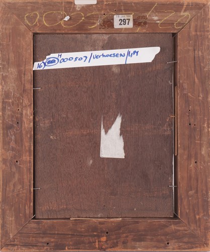 Lot 80 - Albertus Verhoesen (Dutch 1806-1881) Cockerel...