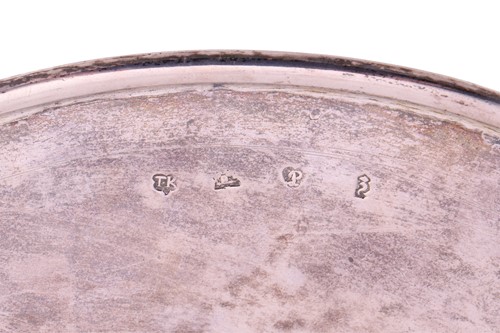 Lot 257 - A pair of Scottish Queen Anne tazze, of plain...