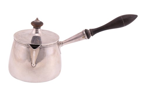 Lot 231 - An Indian colonial silver milk pan - Calcutta...